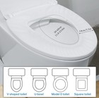 10 Pack Disposable Toilet Seat Covers for Travel Portable, Public Toilet — photo 3