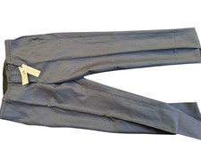 Versace Collection Slim-Fit Dress Pants Size: m Color: Slate Blue / Grey Made in