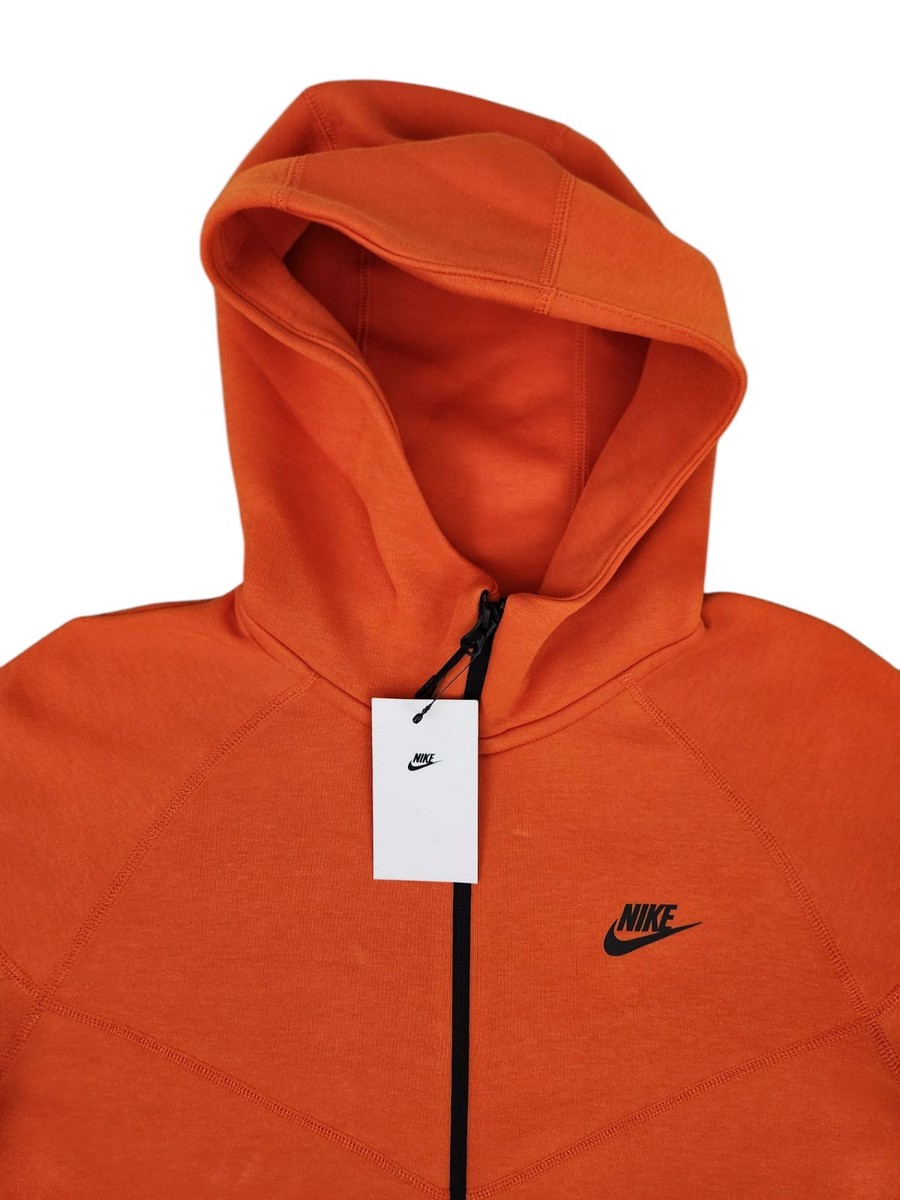 Nike Tech Fleece Windrunner FB7921-893 Men's Orange Full-Zip