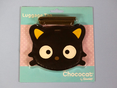 Vintage Sanrio Chococat Luggage Tag ~ Black Cat Suitcase Travel ID