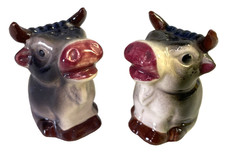 Cow Salt and Pepper Shakers Vintage Japan Tai...
