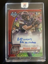 2024 Bowman Chrome U Rashod Owens Auto /5 Red Shimmer OSU Oklahoma St Bengals
