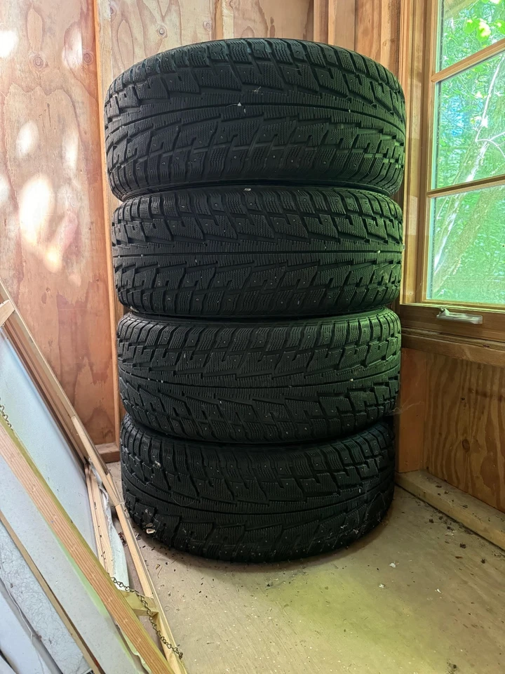 Black Rhino Mozambique 20x9 Wheels Federal 265/50R20 Studded Snow Tires 5x114.3 - Image 3 of 3