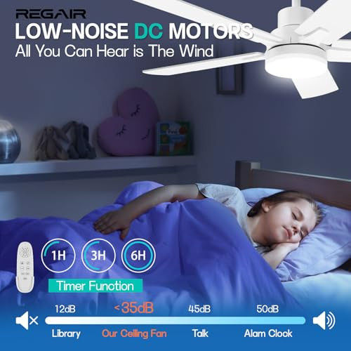 Ceiling Fan With Light 42-Inch, Remote Control Reversible DC Motors, 3CCT - Picture 6 of 7