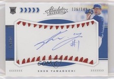 2020 Absolute Rookie Baseball Material Signatures /149 Shun Yamaguchi Auto rs2