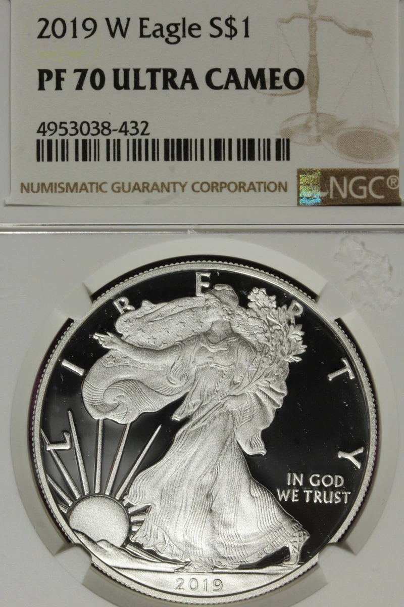 American Eagle PR 70 Graded 2019 Silver Bullion Coins for sale | eBay