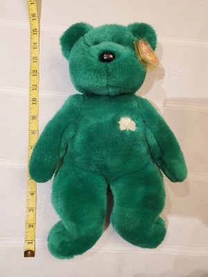ty green bear the beanie buddies collection 1998 - Erin (Retired)