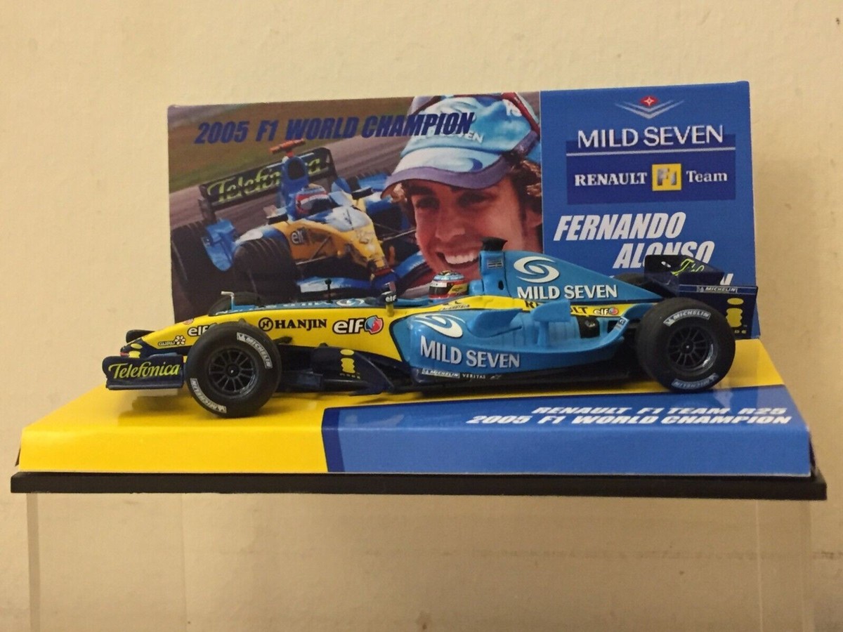 FERNANDO ALONSO COLLECTION 1:43 RENAULT R25 2005 WORLD CHAMPION