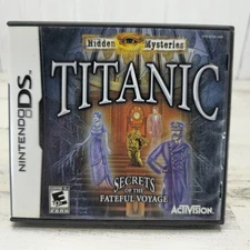 Hidden Mysteries: Titanic Secrets of the Fateful Voyage (Nintendo DS, 2009) CIB