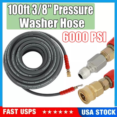 #ad Pressure Washer Hose 6000 PSI 3 8quot; x 50ft R2 Rating $108.83