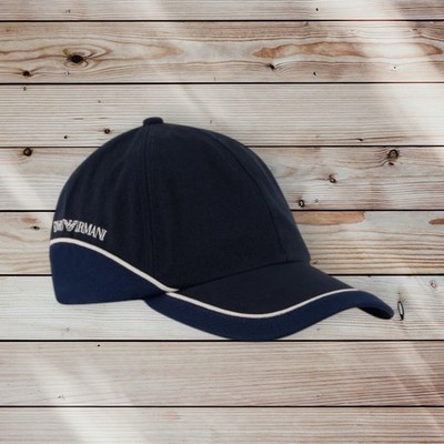 Emporio Armani klassische Kappe Mütze farbblockiert bestickt Logo Einheitsgröße £100