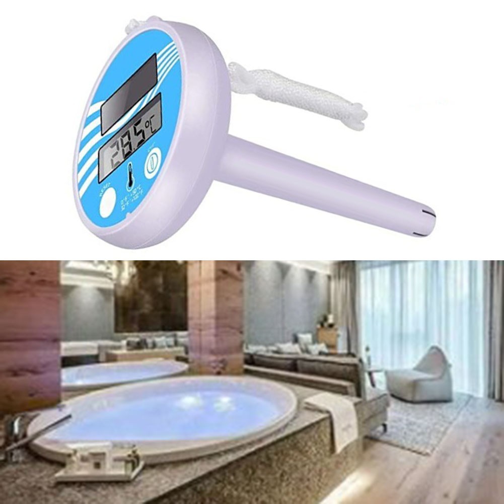 Termómetro digital para piscina impermeable fuente de alimentación continua pa