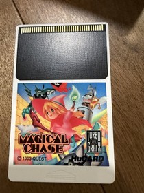 Magical Chase Turbografx 16 Hu Card and Manual Only Tested Working Authentic