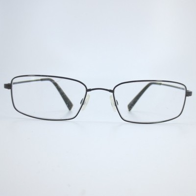 Flexon 429 by Marchon Eyeglasses Black Chrome Rectangular Frames 54-18-140 33522