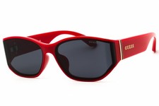 New Guess Factory GF00066 66A Shiny Red/Smoke 63-16-145 Sunglasses