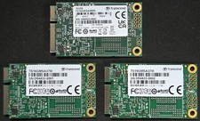 Lot of 3 - Transcend MSATA SSDs, TS16GMSA370I and TS16GMSA380M, Barely Used