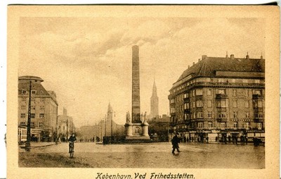 Dänemark København Kjøbenhavn Ved Frihedsstøtten Kosmos Publiziert Sepia
