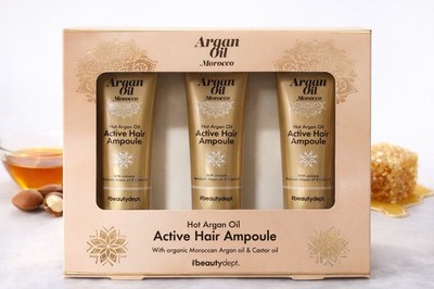 Argan Oil Haar Ampullen Set 3er Marokko Haarpflege Keratin Glanz Pflege