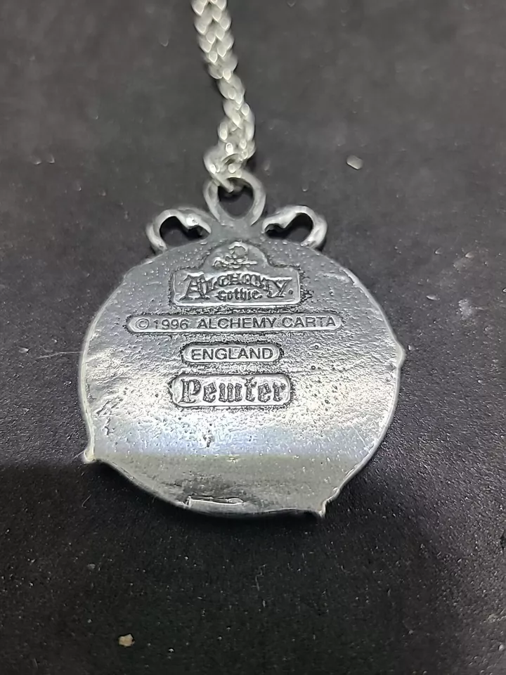 Alquimia Gótica 1996 Anguistralobe Astrolabio Steampunk Colgante Peltre y Latón Foto 3 de 4