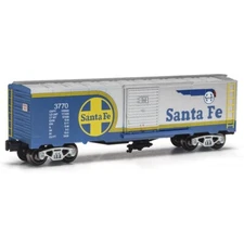 O Gauge Box Car - SANTA FE BLUEBONNET - New Item - Never Ran - Free Shipping