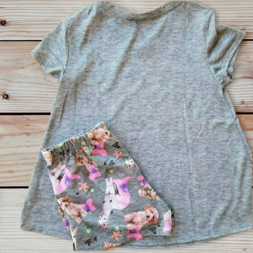 JUSTICE Girls 2-Piece Animals Print Pajama Set "Who Wore It Best" Size 6-7 NEW - Picture 5 of 10