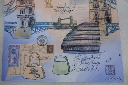MARTINE RUPERT ARTIST SIGNED ORIGINAL SOUTHWARK LONDON UK - Picture 2 of 8