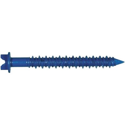 The Hillman Group 375286 Hex Washer, Head Slotted Tapper Concrete Screw Anchor,