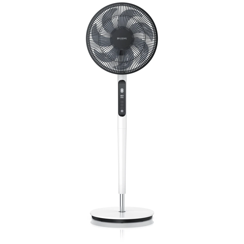 Brandson DC Ventilator 35 cm sehr leise Abschalttimer 9 Geschwindigkeiten
