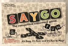 SayGo "The Competitive Crossword Game" New In Sealed Box