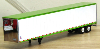 dcp Lime/White Utility tandem axle 53ft van trailer new no box 1/64/=