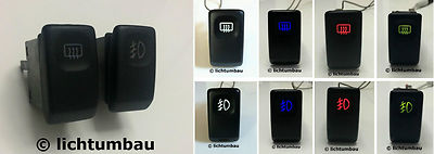 Golf 2 digif switch rear window heater + NSW / NSL with LED desired color