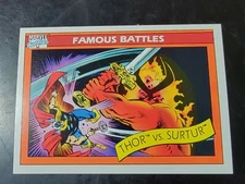 1990 Impel Marvel Comics #91 Thor vs. Surtur 