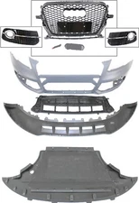 for 2013-17 Q5 front bumper cover RSQ5 grille side foglight bezel airdam 7pc set
