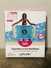 Justice Inflatable Mesh Pool Float Converts to Chair, Drifter, Saddle Or Hammock