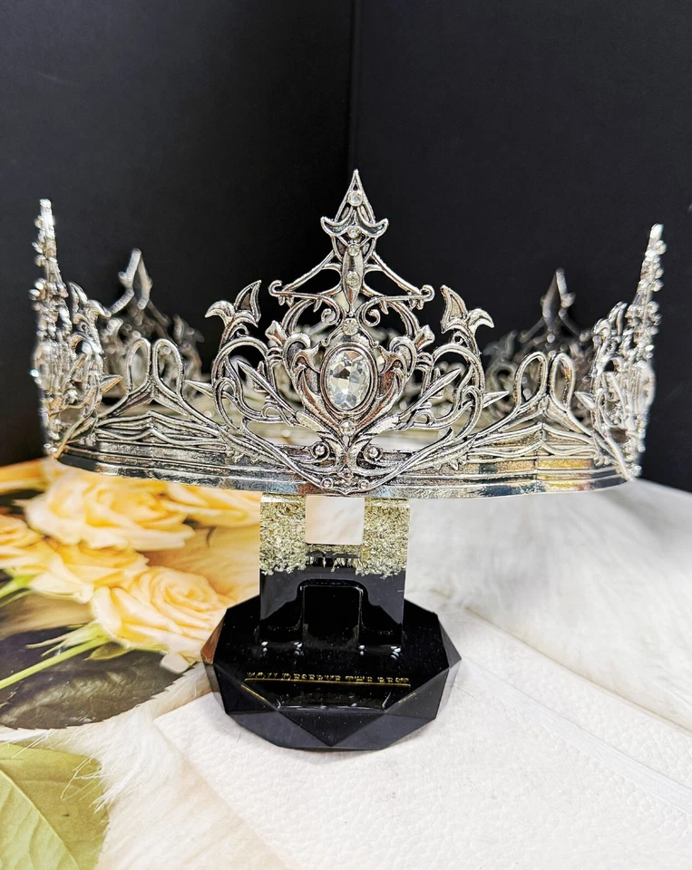 Groomsmen Headwear, Cosplay Silver Crown, Prince Party Crown. Theatrical Props - Image 3 of 4