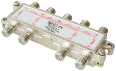 SAT Verteiler 8-fach Splitter 5-2500MHz 100dB digital Kabel TV DVB-T HDTV UKW