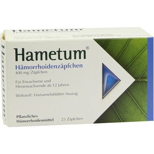 HAMETUM HAEMORRHOIDEN Suppositorien 25St SPITZNER ARZNEIMITTEL 7619576 - Bild 1 von 1
