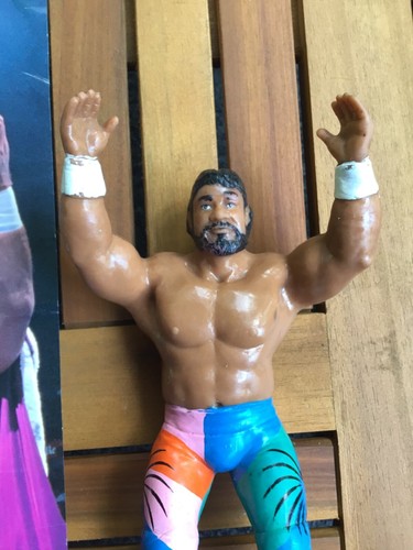 WWF HAKU WRESTLING SUPERSTARS ACTION FIGURE/POSTER LJN 1989 BLACK CARD SERIES 6 - Picture 7 of 14