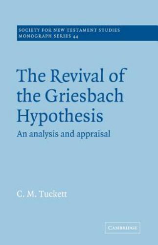 Revival Griesbach Hypothes Tuckett Paperback Cambridge University Press