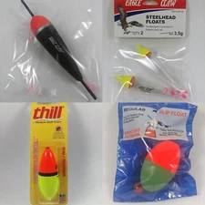Jig Fishing Essentials - Bobbers, Steelhead Floats, Eagle Claw, Thill, Comal