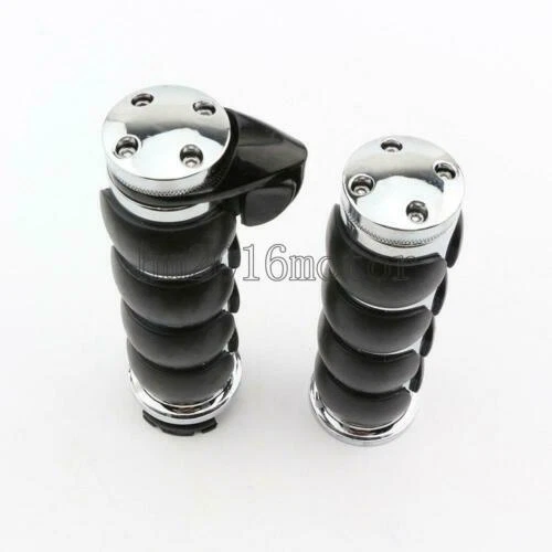 1" Chrome Handle Bar Grips For Kawasaki Vulcan VN 500 800 900 1500 1600 2000 US - Изображение 4 из 4