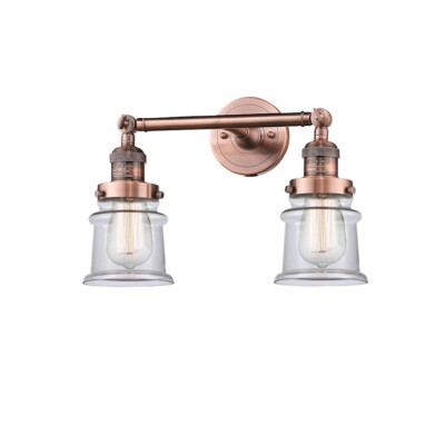 Innovations Small Canton 2 Light LED Bath, Copper/Bell - 208-AC-G182S-LED