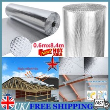1.2m Wide Silver Multi-purpose Double Aluminium Bubble Insulation Foil Loft Van