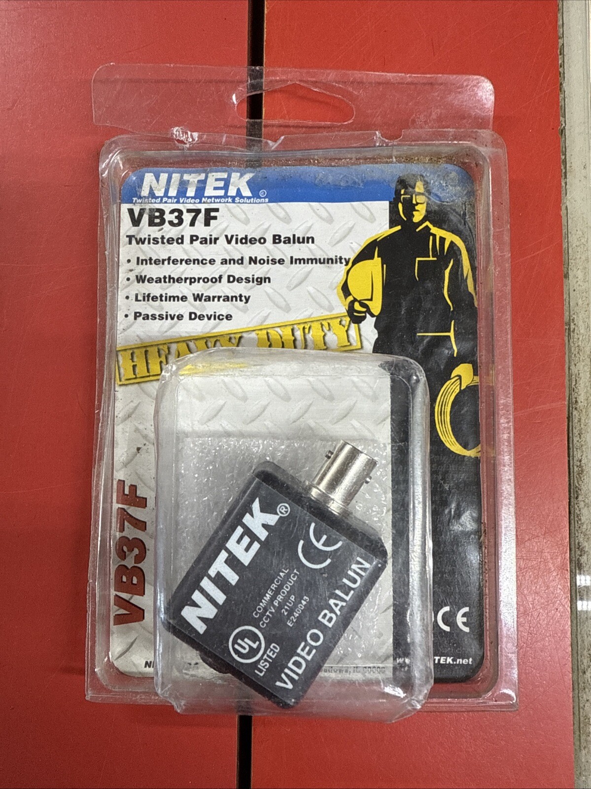NITEK Twisted Pair Video Balun Transceiver VB-37F Coax Eliminator NEW