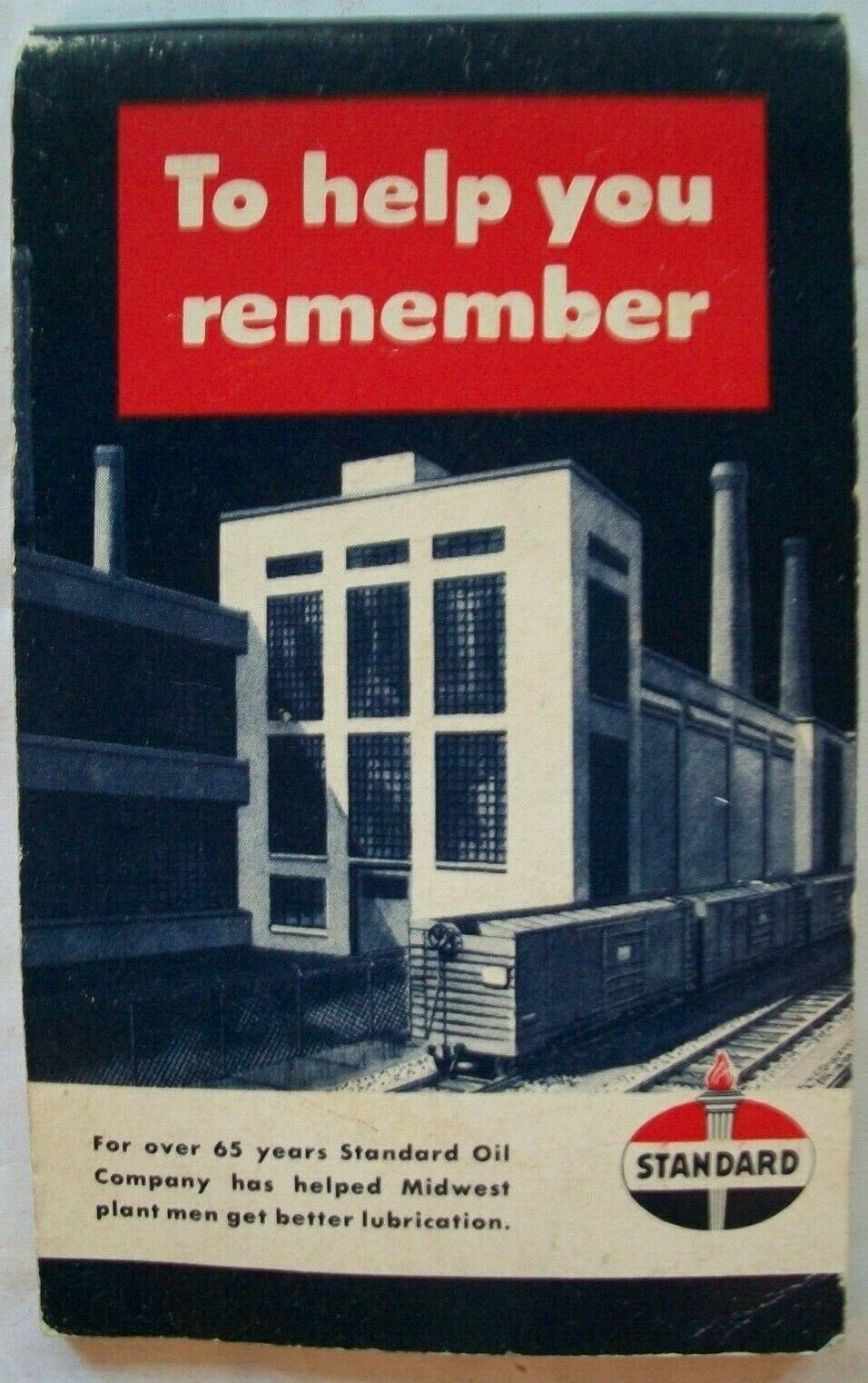 VINTAGE STANDARD OIL POCKET CALENDAR NOTE PAD 1959 SIZE 3.25" BY 5.25" VGC