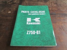 Kawasaki Z750-B1 Z750 1975 OEM Parts Catalogue list catalog parts catalog 
