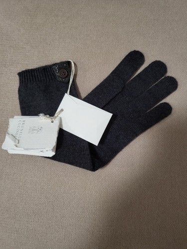 995$ BRUNELLO CUCINELLI WOMENS KNIT CASHMERE LONG GLOVES SZ:L.Made In ITALY - Picture 6 of 15