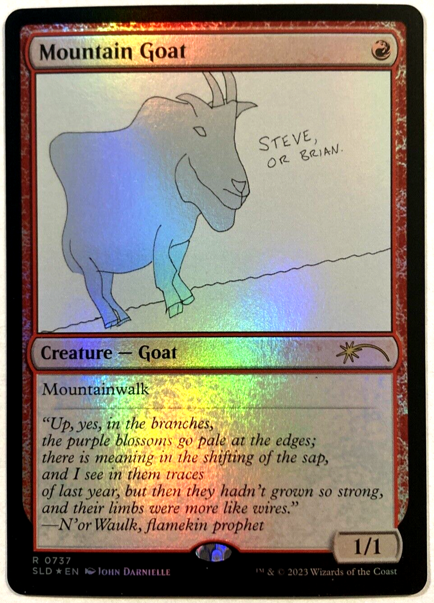 MTG Mountain Goat FOIL Secret Lair 737 NM | eBay