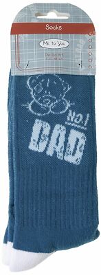Me to You ''No.1 Dad'' Socken - Tatty Teddy Geburtstag Weihnachten Strumpf Geschenk