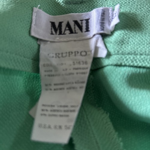 Vintage Ladies Baggy Shorts By Mani Size 12 In Lime Green - Picture 6 of 7